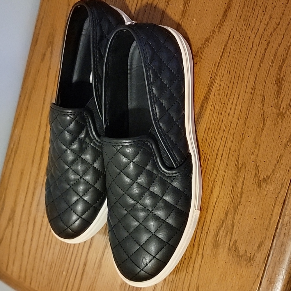 Steve Madden ECENTRCQ black slide on shoes - Picture 4 of 6